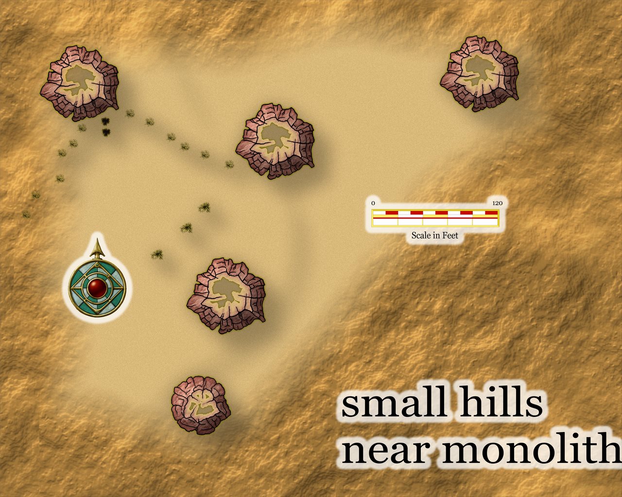 Nibirum Map: monolith hills by JimP